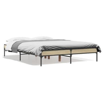 Vidaxl Okvir kreveta, Sonoma hrast, 140x190 cm, Materijal na bazi drva