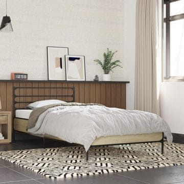 Vidaxl Okvir kreveta, Sonoma hrast, 100x200 cm, Materijal na bazi drva