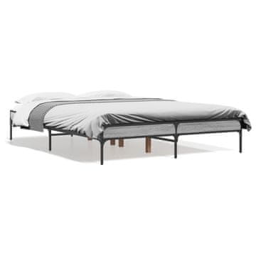 Vidaxl Okvir kreveta, sivi hrast sonoma, 140x190 cm