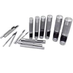 XLtools Set od 15 dijelova za probijanje 2-22 mm