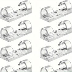 HOME & MARKER® Organizator kablova, 20 samoljepljivih kabelskih kopči za ured i dom | CORDCLIP