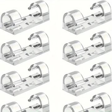 HOME & MARKER® Organizator kablova, 20 samoljepljivih kabelskih kopči za ured i dom | CORDCLIP