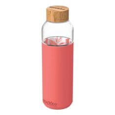 QUOKKA Flow staklena boca 660 ml, pink botanical