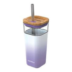 QUOKKA Liquid Cube šalica sa slamkom 540 ml, lilac gradient