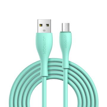 Joyroom USB-A - microUSB 3A kabel, indikator punjenja 2 m, zeleni