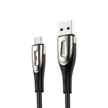 Joyroom USB-A - microUSB 3A kabel s indikatorom punjenja, 1,2 m crni