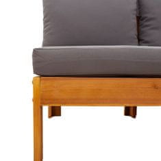 Vidaxl 10-dijelna set vrtnih sofa s jastucima masivno bagremovo drvo