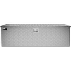 MSW Zaključavajuća aluminijska transportna kutija za alat 150 l 124 x 38,5 x 38,5 cm