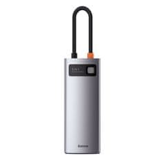 BASEUS 5u1 Višenamjenski HUB USB-C PD 100W HDMI 4K 3x USB 3.2 Siva