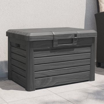 Vidaxl Kutija za vrtne jastuke antracit boje 73x50,5x46,5 cm PP