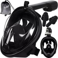 MG Full Face maska za ronjenje S/M, crno