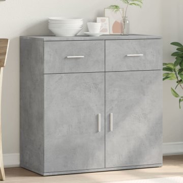 Vidaxl Ormarić Betonsko-sivi 79x38x80 cm Materijal na bazi drva