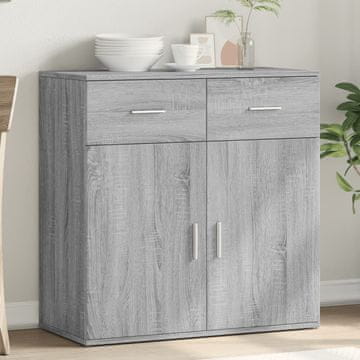 Vidaxl Ormarić, sivi hrast sonoma, 79x38x80 cm, materijal na bazi drva