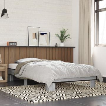 Vidaxl Okvir kreveta, sivi hrast sonoma, 75x190 cm