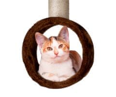 PET Toys mačje drvo i grebalica, 4 razine, smeđa