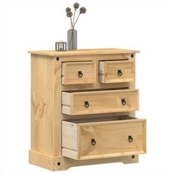 Vidaxl Corona komoda s ladicama, 80x43x91 cm, masivno borovo drvo