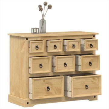 Vidaxl Corona komoda s ladicama, 101 x 45 x 82 cm, masivni bor