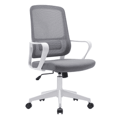 eoshop Uredska stolica SALOMO TYP 1 s mrežastim naslonom, siva/bijela, 63x61x99-109 cm