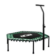 Aga FITNESS Trampolin 130 cm Zelena + ručka