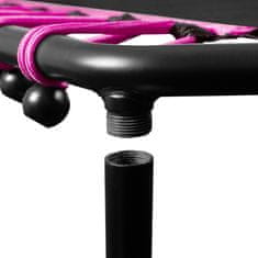 Aga FITNESS Trampolin 130 cm Ružičasta + ručka