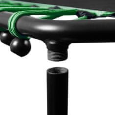 Aga FITNESS Trampolin 130 cm Zelena + ručka