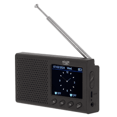 Adler Radio prijenosni Adler AD 1198 - LCD - FM - Bluetooth - sat
