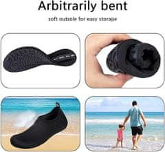 Nedrseće vodene cipele za plažu i more, crne, veličina 26-29 | SEASOLES