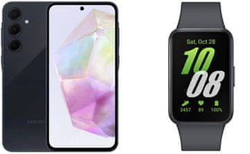 Samsung Galaxy A35 5G (A356) pametni telefon, 6/128 GB, crna + Fit3, crna (SM-A356BZKBEUE)
