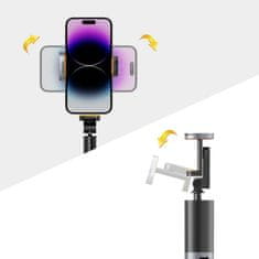 Tech-protect L08S bluetooth selfie štap, crno