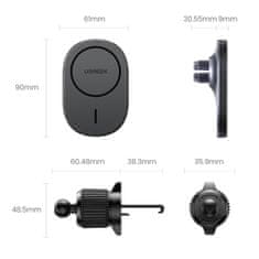 Ugreen CD345 magnetski držač mobitela za auto, crno