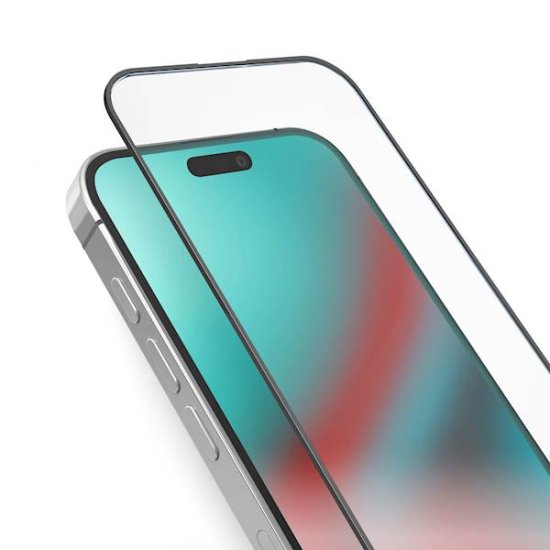 SBS Edge to Edge zaštitno staklo za iPhone 15 Pro, crni rub