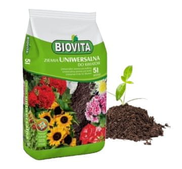 BioVita Univerzalna vrtna zemlja 5,5-6,5 pH za cvijeće 5l