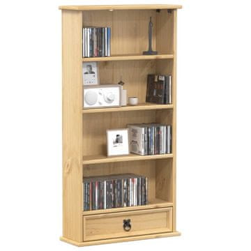 Vidaxl Corona CD ormarić 52x17,5x103 cm masivni borov drvo