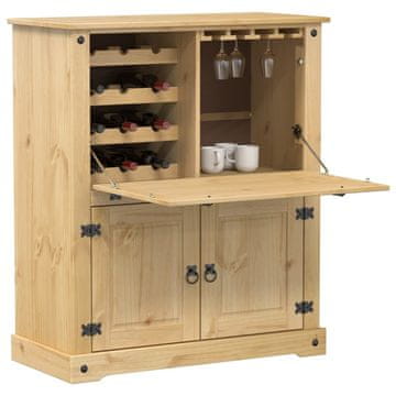Vidaxl Corona vinski ormarić 97x45x114 cm masivni borov drvo