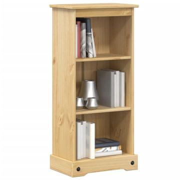 Vidaxl Corona biblioteka, 46x29x100 cm, masivni borov drvo