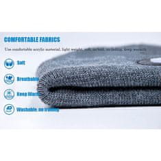 Netscroll Zimska kapa s LED lampom, topla i moderna kapa za noćne aktivnosti, skidiva svjetiljka, idealna za trčanje, kampiranje, ribolov, LightBeanie, osnovni