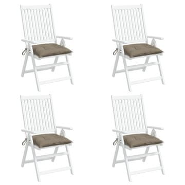 Vidaxl Jastuci od paleta, 4 kom, taupe, 50x50x7 cm, Oxford tkanina