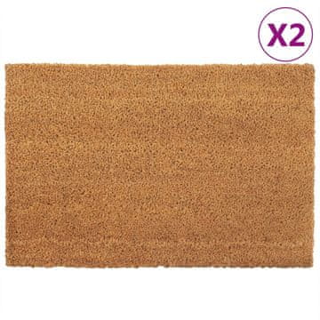 Vidaxl Otirači za vrata, 2 kom, Prirodni, 40x60 cm, Kokosova vlakna