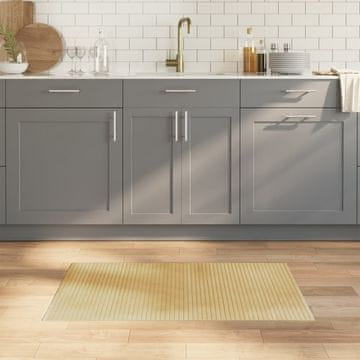 Vidaxl Pravokutni tepih, svijetlo prirodna boja, 60x100 cm, bambus