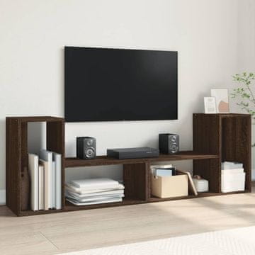 Vidaxl TV ormarići, set od 2, smeđi hrast, 75x30x50 cm