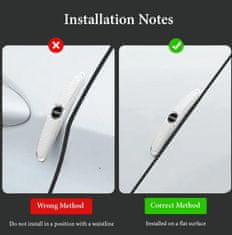 JOIRIDE® Zaštita za vrata automobila 4 kom, gumeni štitnici, bijela | IMPACTIKO