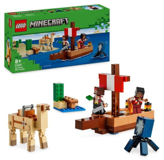LEGO Minecraft 21259 Plovidba na piratskom brodu