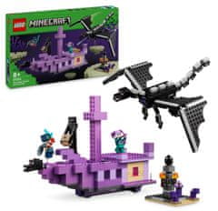 LEGO Minecraft 21264 Dragon of Ender in Ship of Ender