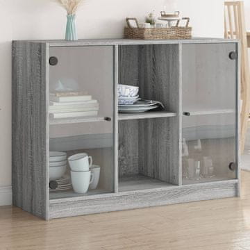 Vidaxl Ormarić, sivi hrast sonoma, 102 x 37 x 75,5 cm
