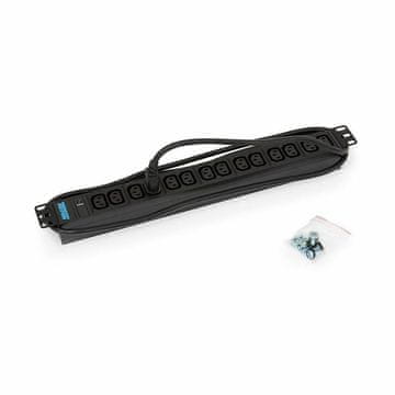 Triton razdjelnik 14xEuro rack C13 ALU+ UPS crni