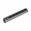 Bachmann Razdjelnik za stalak 6x220V PVC 90° s prekidačem 2m crno/sivi 300.003