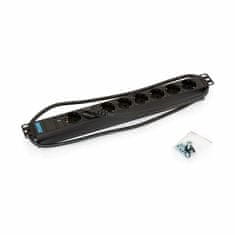 Triton razdjelnik 8x220V stalak ALU+LED crni