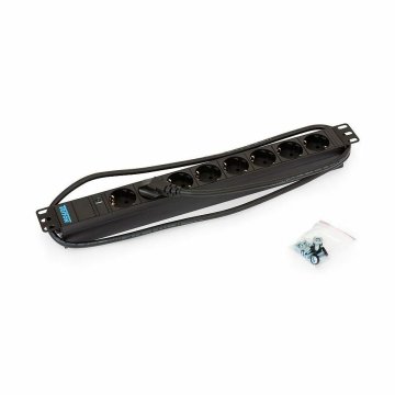 Triton razdjelnik 8x220V stalak ALU+LED crni