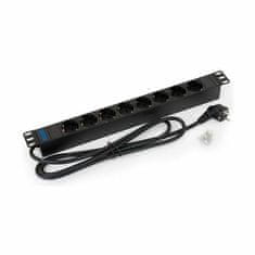 Triton razdjelnik 8x220V stalak ALU crni