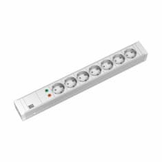 Bachmann Razvodnik za stalak 7x220V ALU siva zaštita od prenapona 2m 333.004